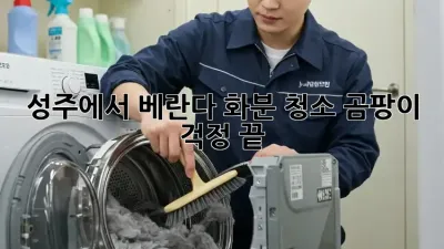 성주에서 베란다 화분 청소, 곰팡이 걱정 끝!