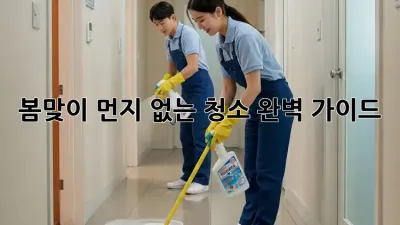 봄맞이 먼지 없는 청소, 완벽 가이드! ✨